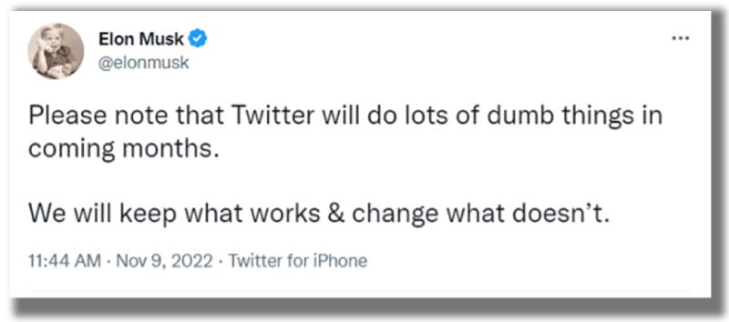 Elon musk tweet despidos