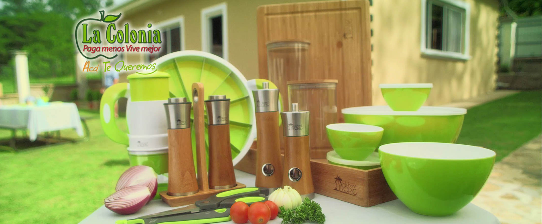 La colonia utensilios kitchen tropic screen