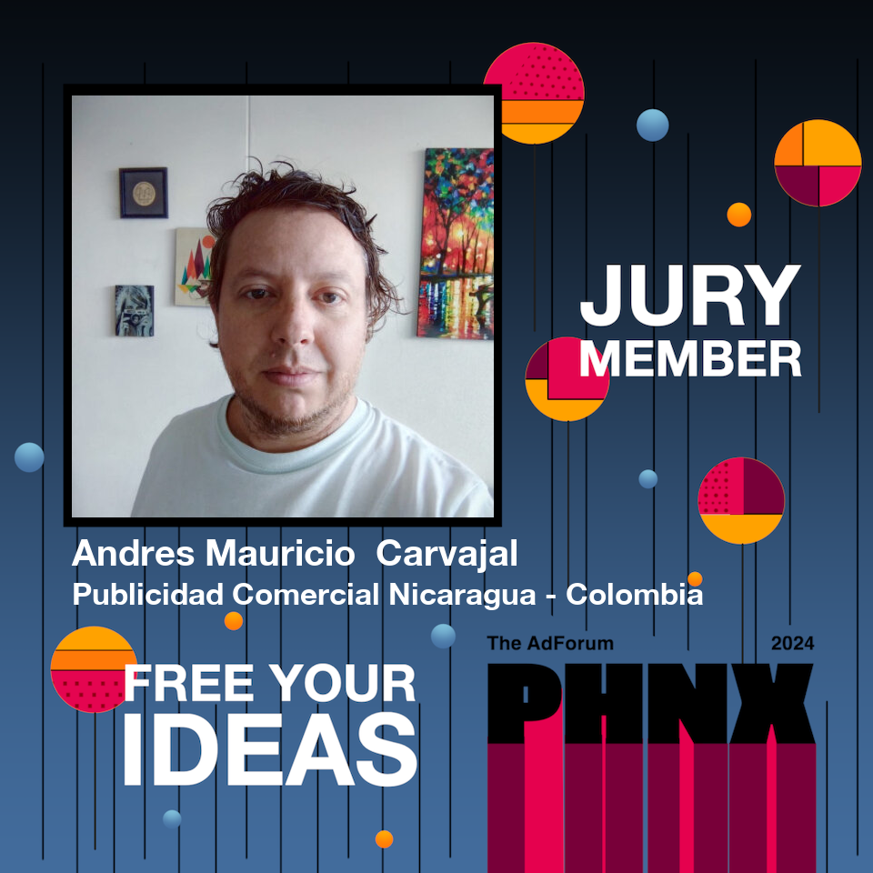 The adforum phnx 2024 jury badge andres mauricio carvajal